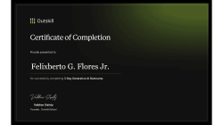 Felixberto G. Flores Jr. 3-Day Generative Bootcamp Certification-1